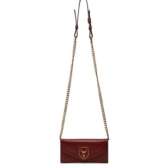 BNWT RUDSAK Lena leather Crossbody Skull Wallet Purse Rag & Bone All Saints - Picture 1 of 4